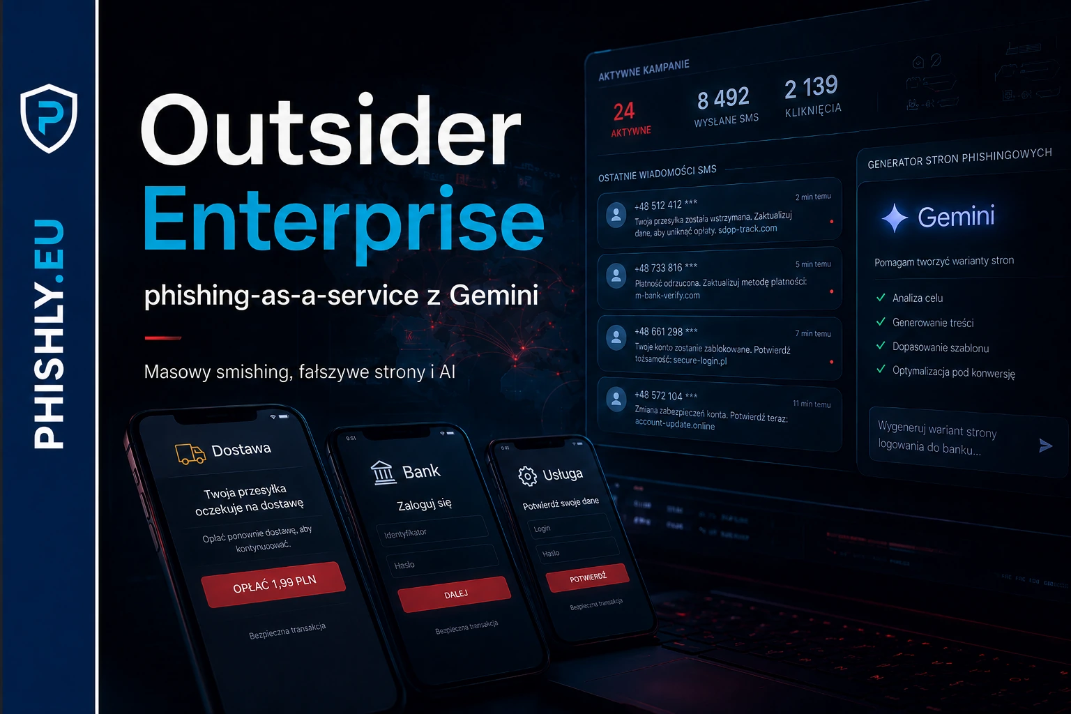Outsider Enterprise: phishing-as-a-service z Gemini